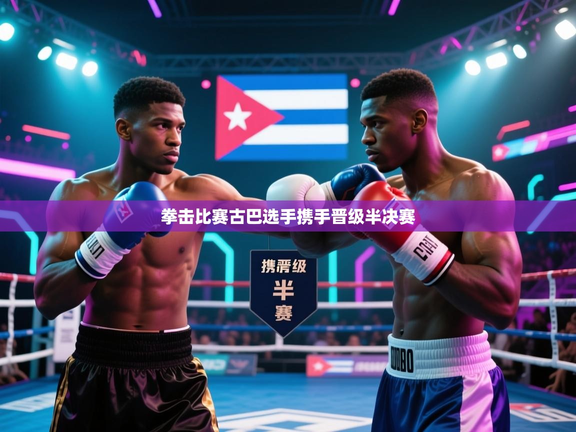 拳击比赛古巴选手携手晋级半决赛