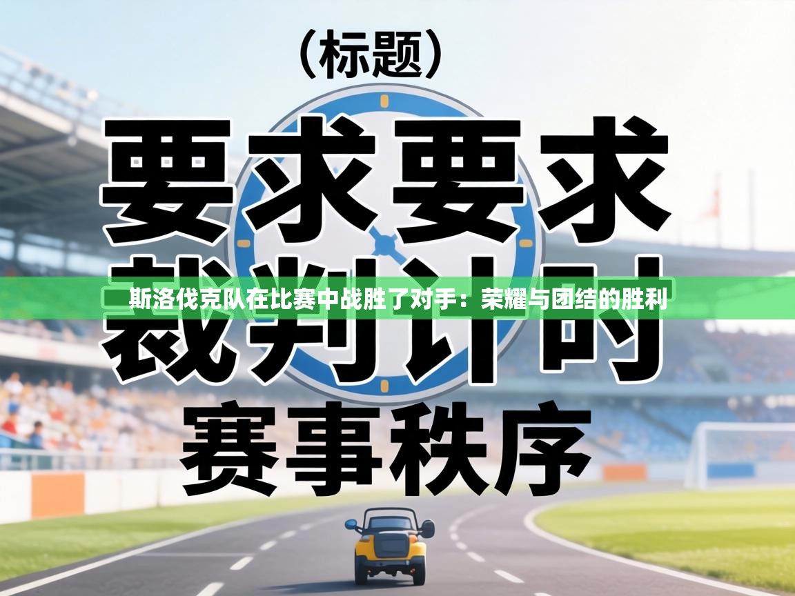 斯洛伐克队在比赛中战胜了对手:荣耀与团结的胜利 第1张